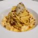 La carbonara di gamberi dello chef Restivo