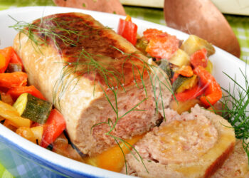 Polpettone di pollo farcito