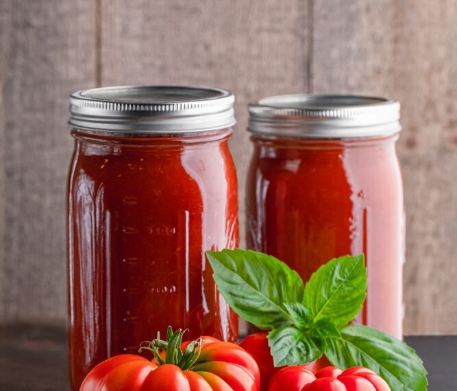 Conserva di pomodoro passato per la dispensa invernale