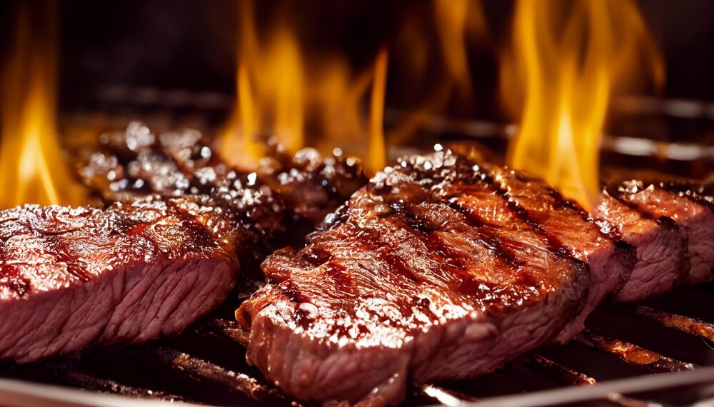 La carne di manzo alla griglia è uno dei cibi più inquinanti