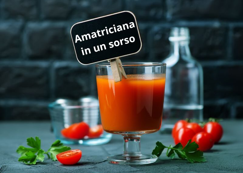 “L’Amatriciana in un sorso”: il primo piatto della cucina romana diventa un cocktail